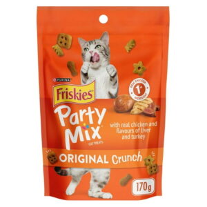 Friskies Party Mix Original Crunch, Cat Treats 170g, 170 g