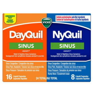 Vicks Nyquil And Dayquil Sinus Liquicaps Combo Pack, 24 Count
