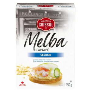 Boulangerie Grissol Melba Canapé Sesame, Dare, 150 g