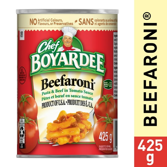 Chef Boyardee® Beefaroni Pasta And Beef in Tomato Sauce, 425 g