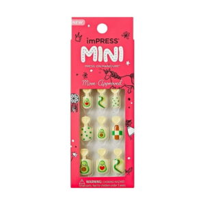 imPRESS Mini, Press-On Nails, Avocado, Short Squoval, 20 count., Avocado