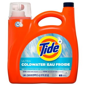 Tide Ultra Coldwater Liquid Laundry Detergent, Original Scent, 3.46 L, 83 Loads, Laundry Detergent Liquid Formulated for Cold Water, TIDE TD LQ HE CW OS 83LD