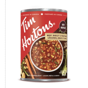 TIM HORTONS BEEF BARLEY AND VEGETABLES SOUP 540 ML, 540 ML