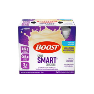 BOOST CarbSmart Vanilla, High Protein, Low Sugar, 24 Vitamins & Minerals, Nutritional Supplement, 16g Protein, 0.5g Sugar, Kosher, Gluten-free, Suitable For Diabetics, 6 x 237 ML