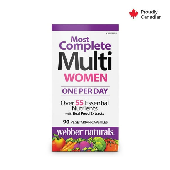 Webber Naturals® Women's Most Complete Multi, 90 Vegetarian capsules