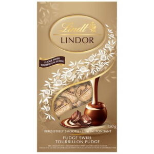 Lindt LINDOR Fudge Swirl Chocolate Truffles, 150-Gram Bag, 150g Bag