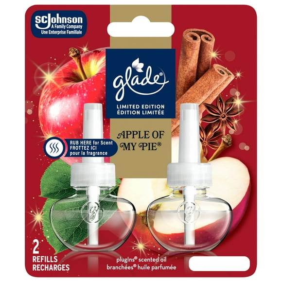Glade Plugins® Air Freshener Oil Refill, Apple Cinnamon, 2 Refills
