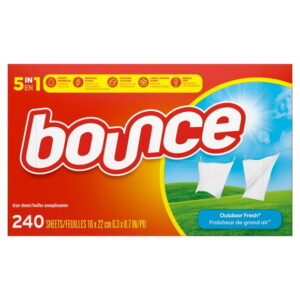 Bounce Fabric Softener Sheets, Outdoor Fresh Scent, 240CT