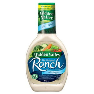 Hidden Valley Original Ranch Light Salad Dressing & Topping, Gluten Free -, 473 mL
