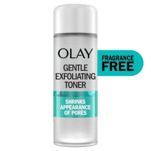 Olay Gentle Exfoliating Toner, Fragrance Free, Pore Treatment Face Cleanser Unclogs and Diminishes the Appearance of Pores, 120ML