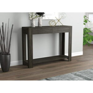Safdie & Co. Console Table 40" Grey With 2 Drawers