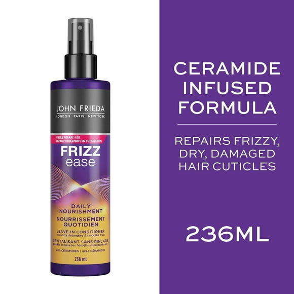 John Frieda Frizz Ease Daily Nourishment Spray Leave in Conditioner, 236 mL