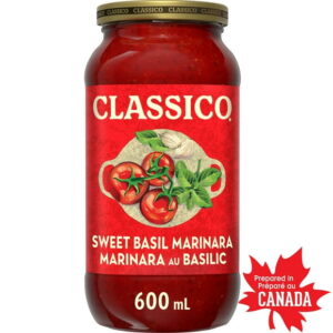Classico Sweet Basil Marinara Pasta Sauce, Classico Marinara 600ML