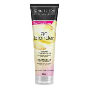 John Frieda Go Blonder Lightening Conditioner for Moisture Restoring and Strengthening Blonde Hair, Lightening Conditioner | 250mL