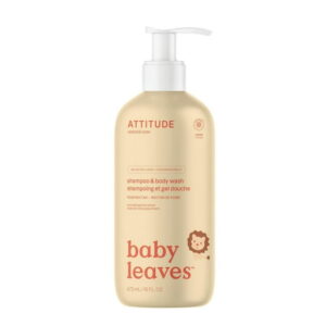 ATTITUDE baby leaves, 2 in 1 Shampoo & Body Wash, Pear Nectar, 473 mL