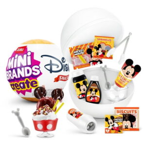 Mini Brands Create Disney Snacks Series 1 Capsule by ZURU, Licensed Mini Collectibles, Mystery Blind Packaging, DIY, Crafts, Resin Play, Novelty, Replica Food, NOT Edible, Collectors, 8+, Mini Brands Create Disney Snacks Series 1 Capsule by ZURU