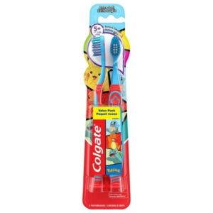 Colgate Kids Pokemon Extra Soft Toothbrush with Suction Cup- 2 Count, Toothbrush