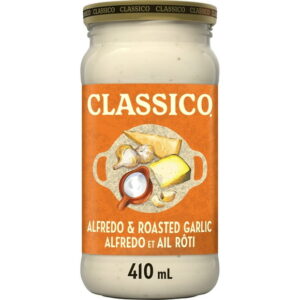 Classico Alfredo & Roasted Garlic Pasta Sauce, Classico Alfredo & Roasted Garlic Spaghetti Pasta Sauce
