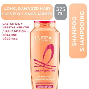 Dream Lengths Split End Sealing Shampoo 375 ml, For Long, Damaged Hair