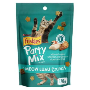 Friskies Party Mix Meow Luau Crunch, Cat Treats 170g, 170 g