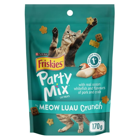 Friskies Party Mix Meow Luau Crunch, Cat Treats 170g, 170 g
