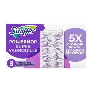 Swiffer PowerMop Multi-Surface Mopping Pad Refills for Floor Cleaning, 8CT