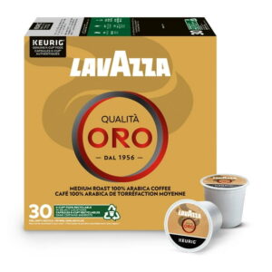 Lavazza Qualità Oro, Medium Roast, K-Cup Coffee Pods, 30 Count