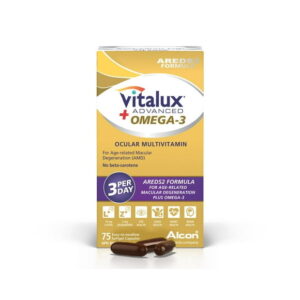 VITALUX® Advanced Plus Omega-3, Ocular Multivitamin, Macular Degeneration Supplement with AREDS 2, AMD, 75 Softgel Capsules