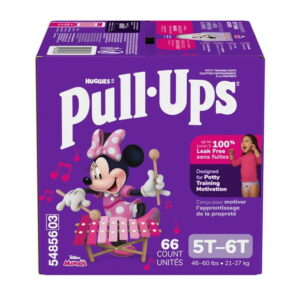 Pull-Ups Girls' Potty Training Pants, Economy Pack, Size: 2T - 6T, Size: 2T - 6T | 104 - 66 Count