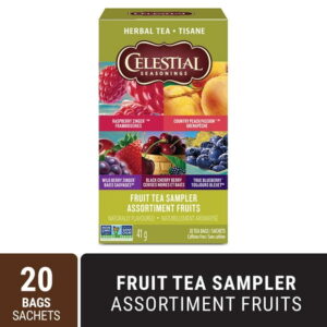 Celestial Seasonings Herbal Tea Fruit Sampler, 41 g x 20 Tea Bags, Herbal