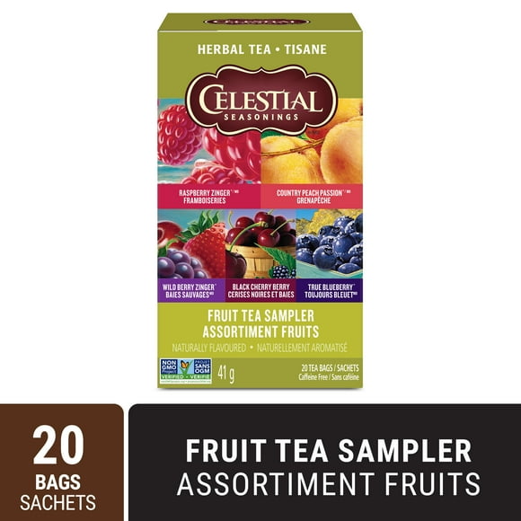 Celestial Seasonings Herbal Tea Fruit Sampler, 41 g x 20 Tea Bags, Herbal