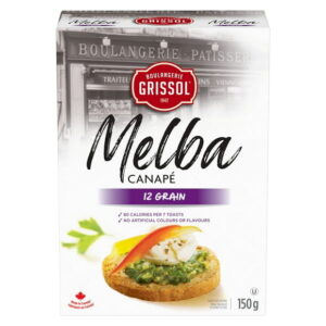 Boulangerie Grissol Melba Canapé 12 Grain, Dare, 150g