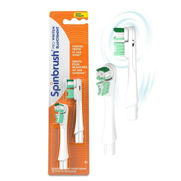Spinbrush Pro Whiten Replacement Toothbrush Heads