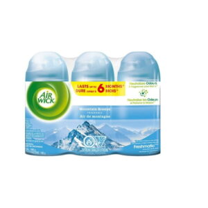 Air Wick Freshmatic Air Freshener, Automatic Spray Refills, Moutain Breeze, 3 Refills