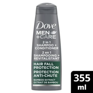 Dove Men Care Hair Fall Protection 2-in-1 Shampoo and Conditioner, 355 ml Shampoo + Conditioner