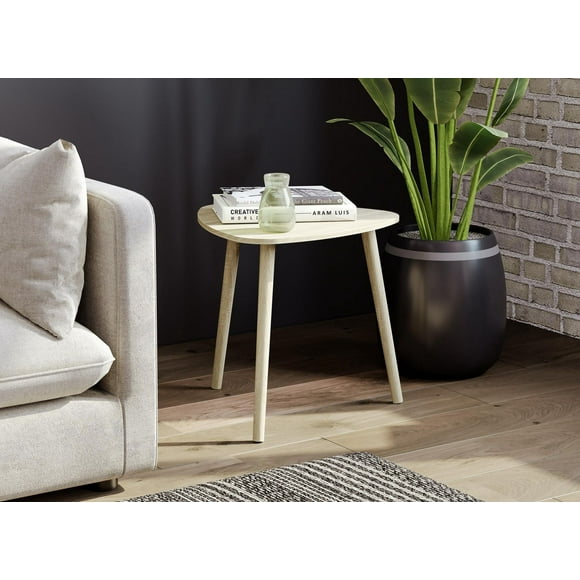 Side Table. End Table Living Room. Bedside Table or Night Stand. Small Entry Table. Easy To Assemble. Natural Wood Base and Top