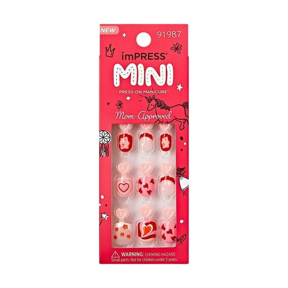 imPRESS Mini, Press-On Nails, Playground, Squoval, 20 count., Playground