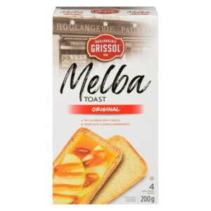 Boulangerie Grissol Melba Toast Plain, Dare, Dry Breads