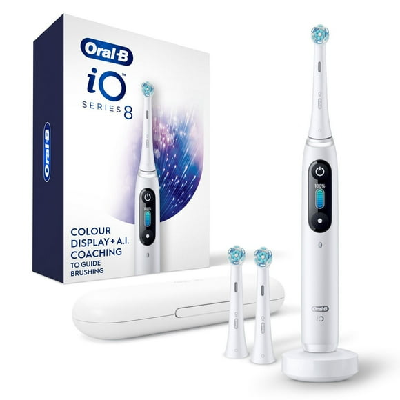 Oral-B iO Series 8 Electric Toothbrush with 3 Brush Heads, iO8 Rechargeable Power Toothbrush, 1 Set