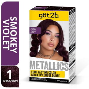 Got2b Metallic Permanent Hair Color, M49 Smokey Violet, 1 Application, 60ml