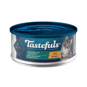 Blue Buffalo Tastefuls Ocean Fish & Tuna Entrée Pate Natural Wet Cat Food, 156g