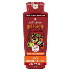 Old Spice Body Wash for Men, Bearglove, Long Lasting Lather, 709mL (24 fl oz)