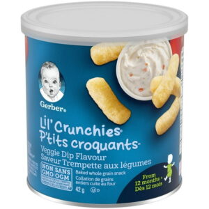 GERBER® LIL CRUNCHIES®, Veggie Dip, Toddler Snacks 42 g, 42 GR