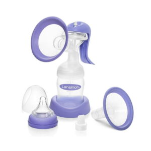 Lansinoh Manual Breast Pump, Hand Pump for Breastfeeding, Lightweight and portable design, Portable BPA-Free Manual Pump