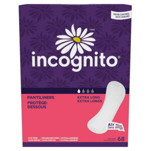 Incognito panty liners, Incognito panty liners extra-longs 68 un
