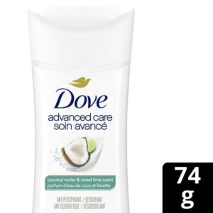 Dove Advanced Care Coconut Water & Sweet Lime Scent 74 g Antiperspirant, 74 g