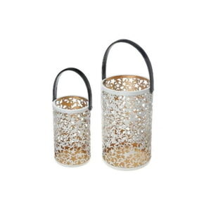Christmas Metal Cutout Lantern Set Of 2 Star
