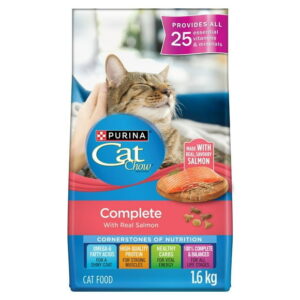 Cat Chow Complete with Real Salmon, Dry Cat Food, 1.6-6.4 kg
