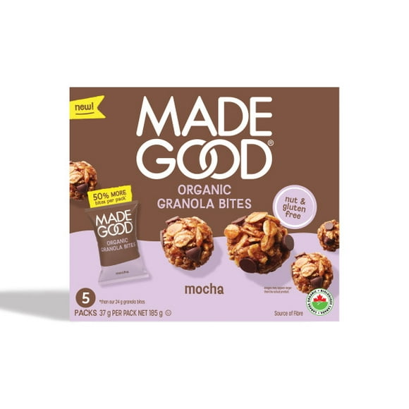 MadeGood Granola Bites Mocha 37g, MG Mocha Granola Bites