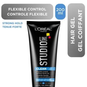 Studio Line CLEAN Hair Gel, Strong Flexible Hold